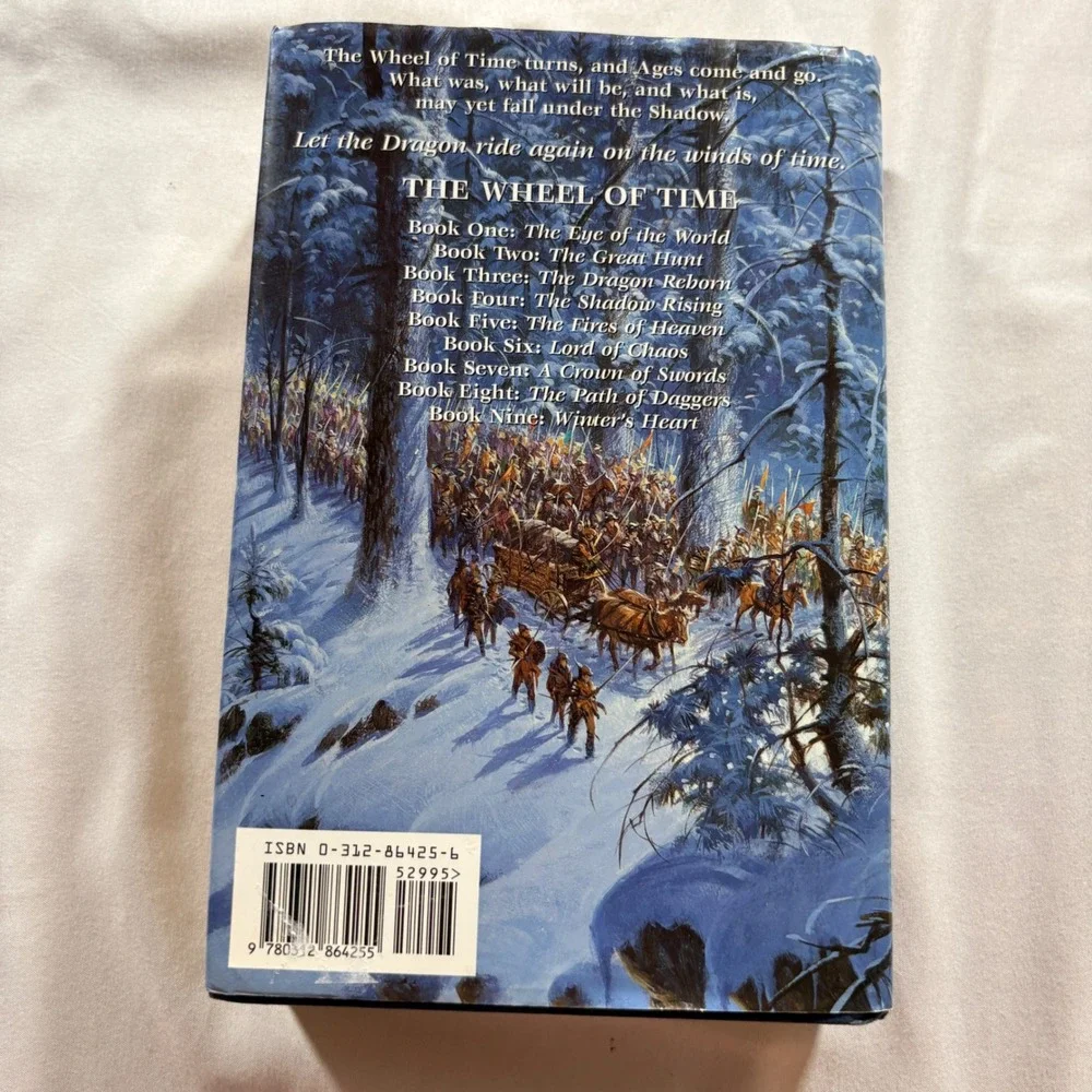 Robert Jordan Winter's Heart Wheel of Time Book 9 First Edition Hardcover 2000